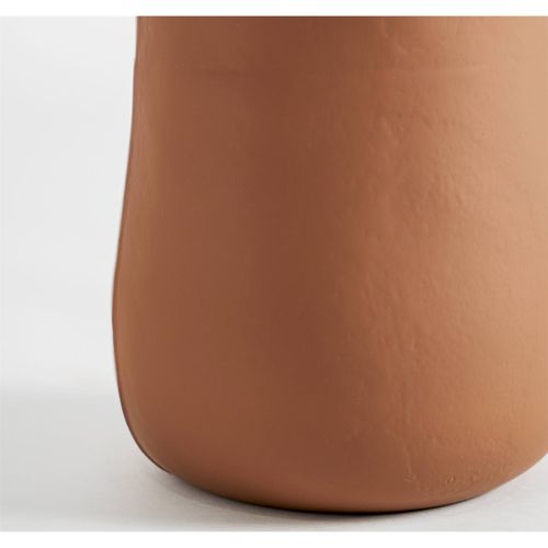 Vase En Verre Chocolat Finition Vieillie Style Contemporain