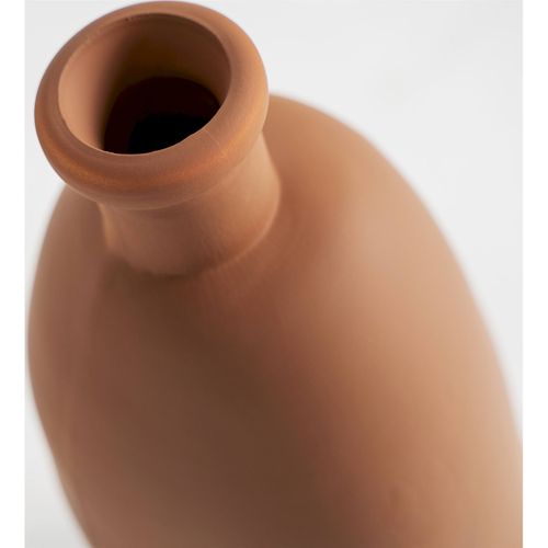 Vase En Verre Chocolat Finition Vieillie Style Contemporain