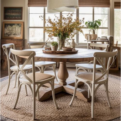 Suspension Boho En Lin Et Chanvre Ambiance Chaleureuse D. 60 Cm - H25 Cm Beige