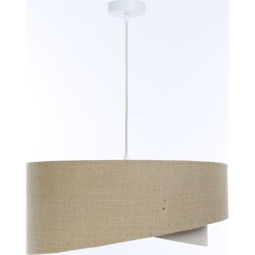 Suspension Boho En Lin Et Chanvre Ambiance Chaleureuse D. 60 Cm - H25 Cm Beige