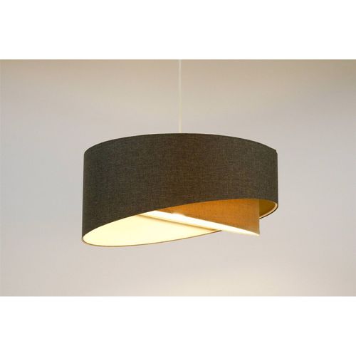 Suspension Bohème Tissu Et Chanvre Réglable Ambiance Chaleureuse D. 45 Cm - H21 Cm Beige