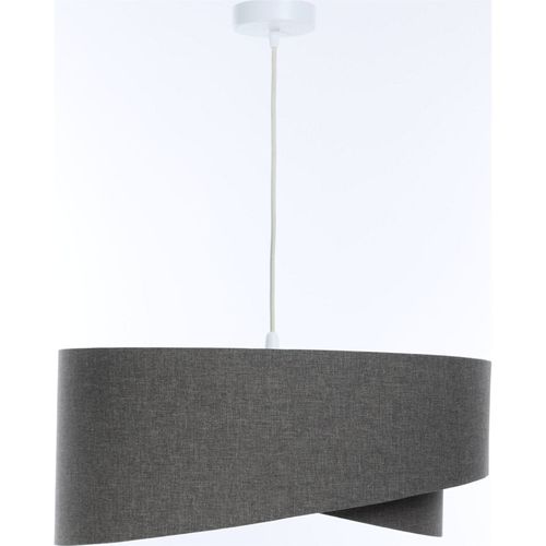 Suspension Bohème Tissu Crème Réglable Ambiance Chaleureuse D. 40 Cm - H20 Cm Beige