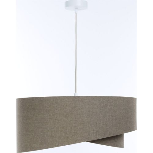 Suspension Boho Tissu Crème Style Vintage Pour Salon Ou Chambre D. 40 Cm - H20 Cm Beige