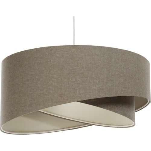 Suspension Boho Tissu Crème Style Vintage Pour Salon Ou Chambre D. 40 Cm - H20 Cm Beige