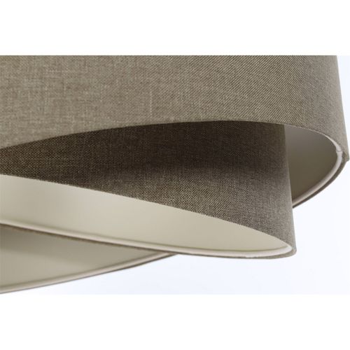 Suspension Boho Tissu Crème Style Vintage Pour Salon Ou Chambre D. 60 Cm - H25 Cm Beige