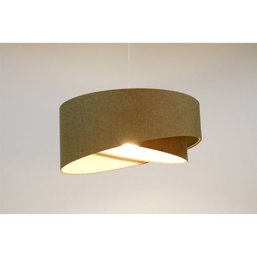 Suspension Boho Tissu Crème Style Vintage Pour Salon Ou Chambre D. 60 Cm - H25 Cm Beige