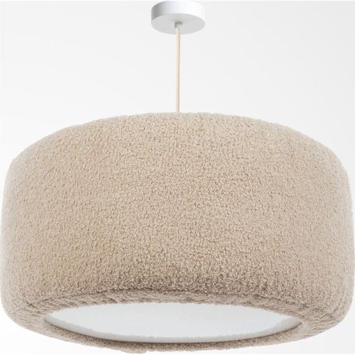 Suspension Nuage En Tissu Peluche Lavable Pour Chambre Enfant D. 40 Cm - H20 Cm Beige