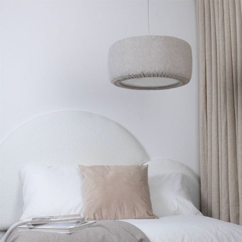 Suspension Nuage Grise En Tissu Peluche Lavable Chambre Enfant D. 30 Cm - H20 Cm Gris