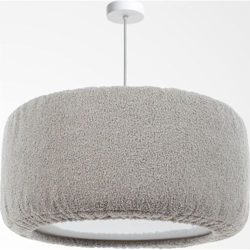 Suspension Nuage Grise En Tissu Peluche Lavable Chambre Enfant D. 40 Cm - H20 Cm Gris
