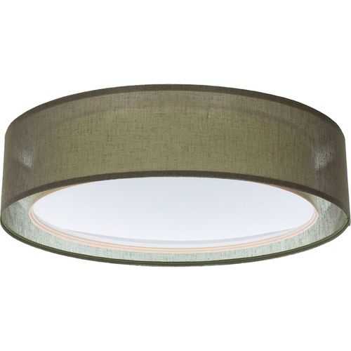Plafonnier Double Tissu Lumière Douce Pour Intérieur Moderne D. 50 Cm - H16 Cm Vert