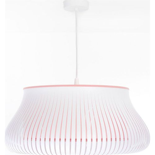 Suspension Design Blanche Forme Originale Pour Salon Moderne D. 45 Cm Blanc