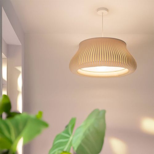 Suspension Design Blanche Forme Originale Pour Salon Ou Chambre D. 45 Cm Blanc