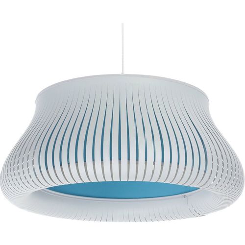 Suspension Design Forme Originale Blanc Lumière Ajustable Salon D. 45 Cm Blanc