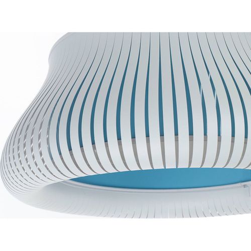 Suspension Design Forme Originale Blanc Lumière Ajustable Salon D. 45 Cm Blanc