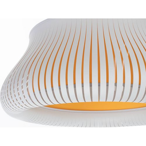 Suspension Design Moderne En Polypropylène Blanc Forme Originale D. 45 Cm Blanc