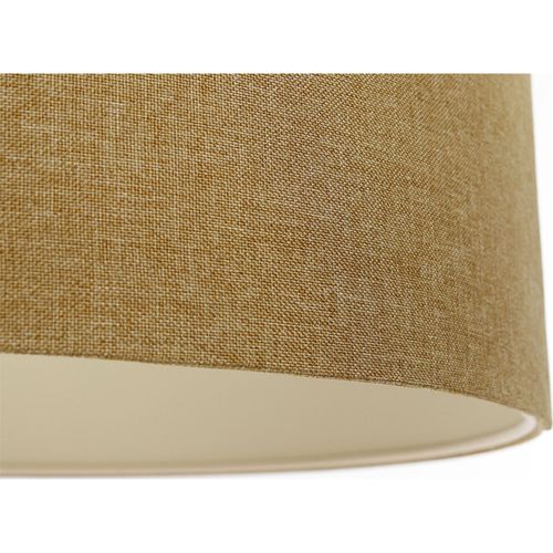 Suspension Boho Élégant En Tissu Crème Hauteur Ajustable D. 40 Cm - H20 Cm Beige