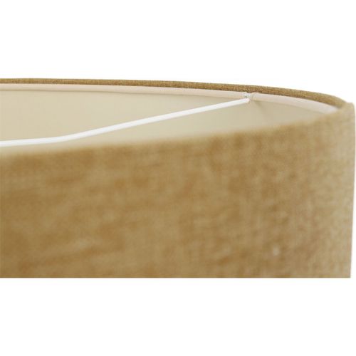 Suspension Boho Élégant En Tissu Crème Hauteur Ajustable D. 40 Cm - H20 Cm Beige