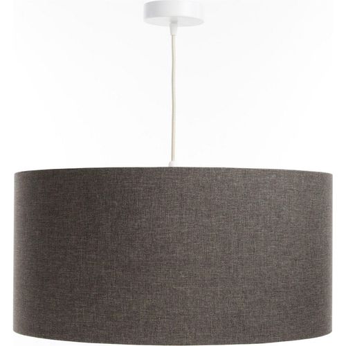 Suspension Tissu Boho Élégant Lumière Douce Ajustable Salon D. 50 Cm - H25 Cm Beige