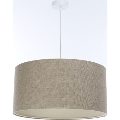 Suspension En Chanvre Naturel Style Boho Pour Salon Élégant D. 60 Cm - H30 Cm Beige