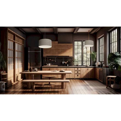 Suspension Bohème Élégante En Chanvre Naturel Et Rotin Tressé D. 60 Cm - H30 Cm Beige