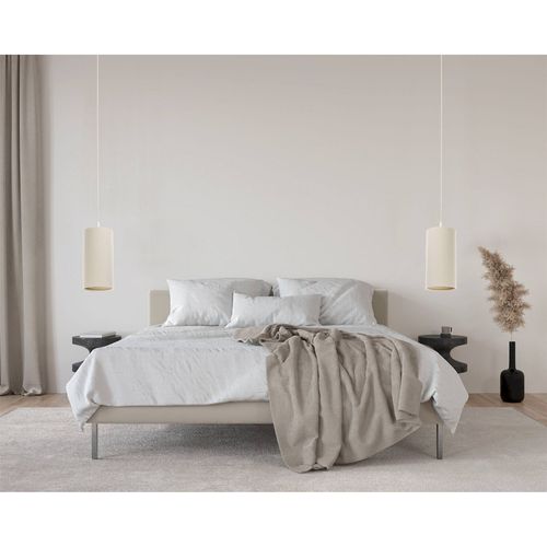 Suspension Bohème En Lin Naturel Effet Rotin Ambiance Chaleureuse