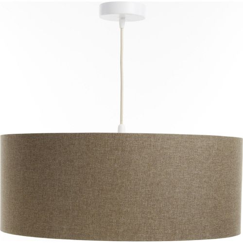 Suspension Tissu Boho Élégant Lumière Douce Pour Salon Ou Chambre D. 40 Cm - H20 Cm Beige