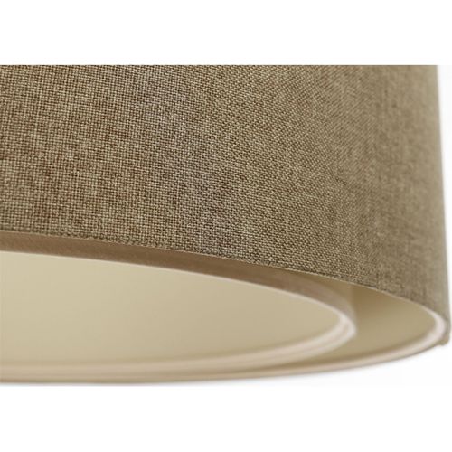 Suspension Tissu Boho Élégant Lumière Douce Pour Salon Ou Chambre D. 50 Cm - H20 Cm Beige