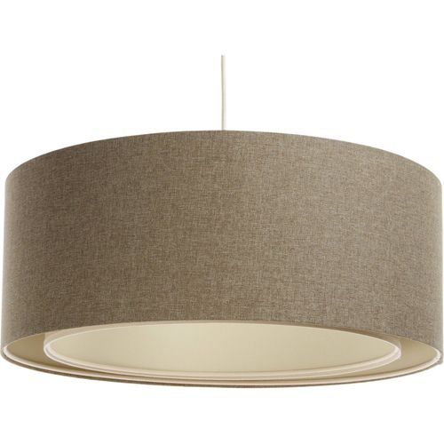 Suspension Tissu Boho Élégant Lumière Douce Pour Salon Ou Chambre D. 50 Cm - H20 Cm Beige