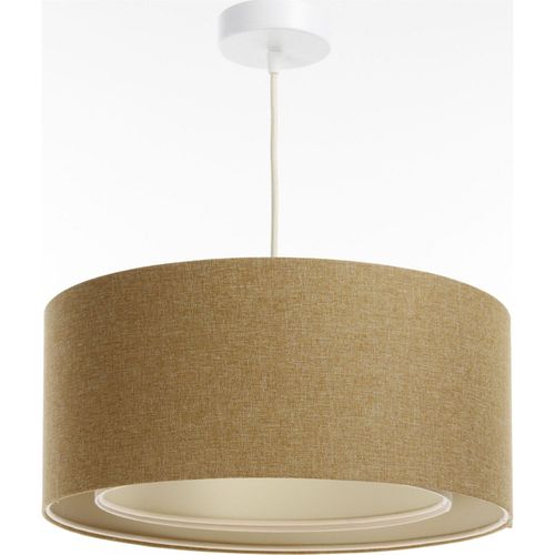 Suspension Tissu Boho Élégant Ambiance Douce Pour Salon Ou Chambre D. 40 Cm - H20 Cm Beige