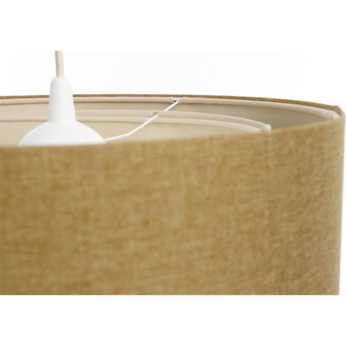 Suspension Tissu Boho Élégant Ambiance Douce Pour Salon Ou Chambre D. 60 Cm - H20 Cm Beige