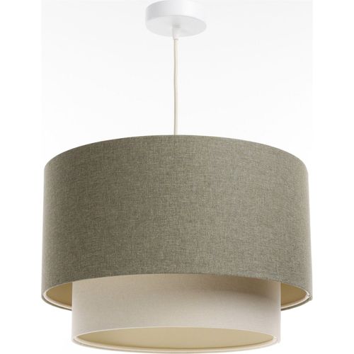 Suspension Bohème Élégante En Tissu Crème Pour Salon Ou Chambre D. 40 Cm - H25 Cm Beige