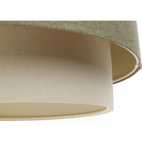 Suspension Bohème Élégante En Tissu Crème Pour Salon Ou Chambre D. 60 Cm - H35 Cm Beige