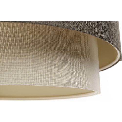 Suspension Boho Élégant En Tissu Crème Pour Salon Ou Chambre D. 40 Cm - H25 Cm Beige