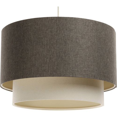 Suspension Boho Élégant En Tissu Crème Pour Salon Ou Chambre D. 40 Cm - H25 Cm Beige