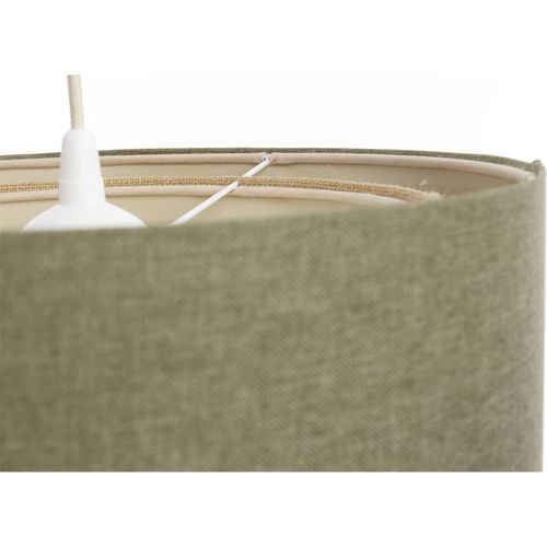 Suspension Boho Élégant Tissu Crème Ajustable Ambiance Chaleureuse D. 40 Cm - H25 Cm Beige