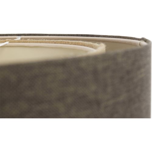 Suspension Tissu Boho Élégant Lumière Douce Ajustable Salon D. 40 Cm - H25 Cm Beige