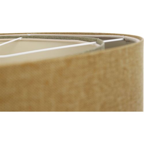 Suspension Boho Élégant Tissu Structuré Réglable Pour Salon Chic D. 40 Cm - H25 Cm Beige