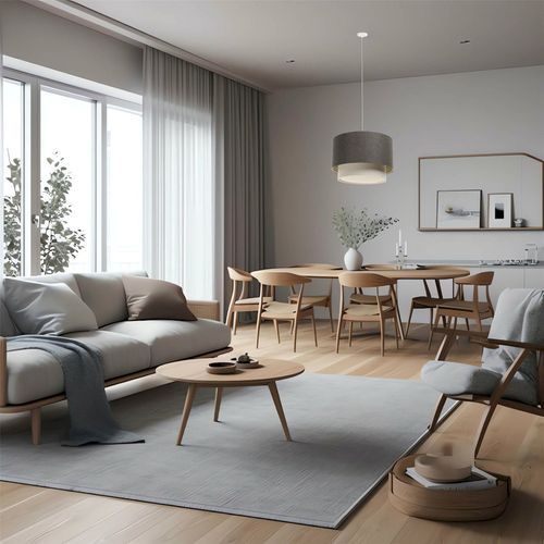 Suspension Boho Élégant Tissu Et Rotin Ambiance Chaleureuse D. 60 Cm - H35 Cm Beige