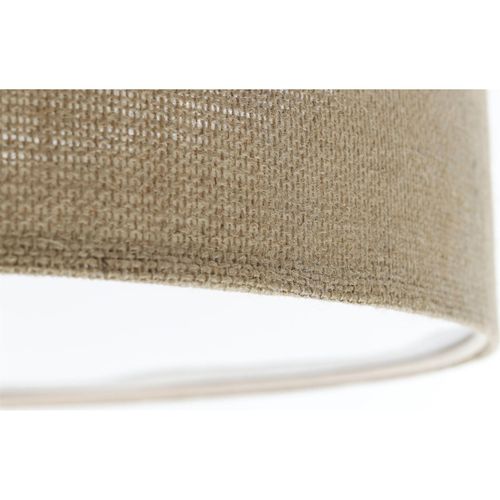 Plafonnier Tissu Boho Élégant Lumière Douce Compatible LED D. 40 Cm - H20 Cm Marron