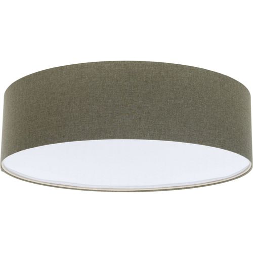 Plafonnier Tissu Blanc Effet Structuré Ambiance Boho Élégant D. 50 Cm - H20 Cm Vert