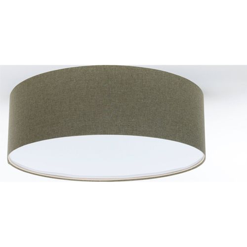 Plafonnier Tissu Blanc Effet Structuré Ambiance Boho Élégant D. 60 Cm - H20 Cm Vert
