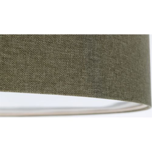 Plafonnier Tissu Blanc Effet Structuré Ambiance Boho Élégant D. 60 Cm - H20 Cm Vert