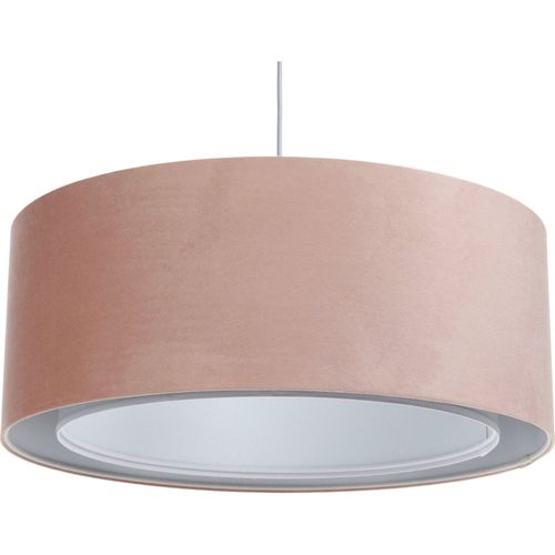 Suspension Velours Poudré Rose Ou Gris Réglable Chambre Enfant D. 60 Cm - H20 Cm Rose