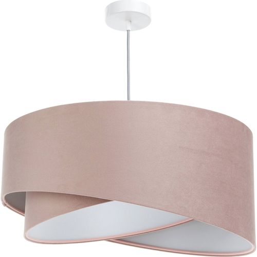 Suspension Velours Poudré Réglable Pour Chambre Bébé Élégante D. 40 Cm - H20 Cm Rose