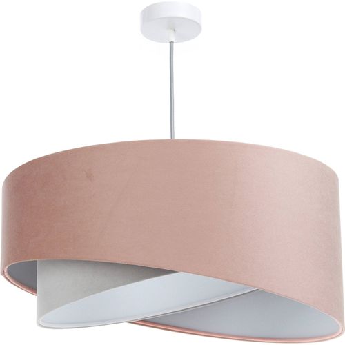 Suspension Velours Poudré Réglable Pour Chambre Enfant Élégante D. 45 Cm - H21 Cm Rose