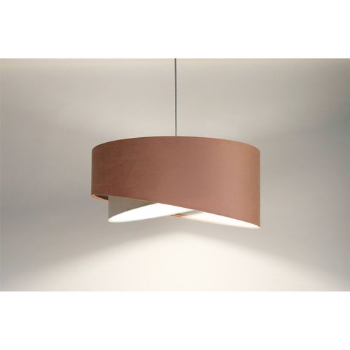 Suspension Velours Poudré Réglable Pour Chambre Enfant Élégante D. 45 Cm - H21 Cm Rose