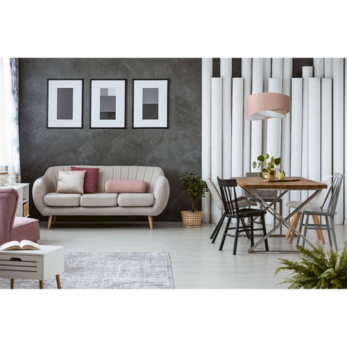 Suspension Velours Poudré Pour Chambre Enfant Lumière Douce D. 40 Cm - H20 Cm Gris