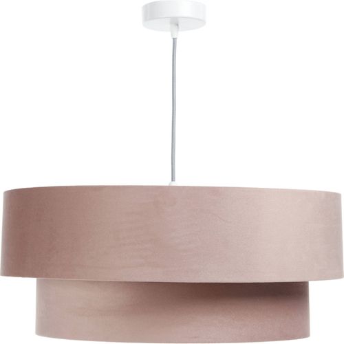 Suspension Douce Pour Chambre Enfant Tissu Rose Poudré Réglable D. 40 Cm - H21 Cm Rose