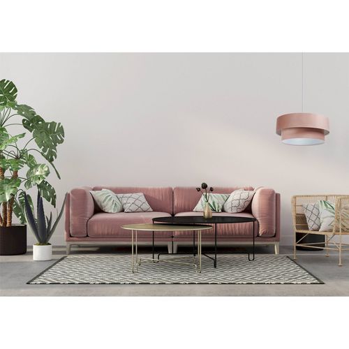 Suspension Douce Pour Chambre Enfant Tissu Rose Poudré Réglable D. 50 Cm - H21 Cm Rose