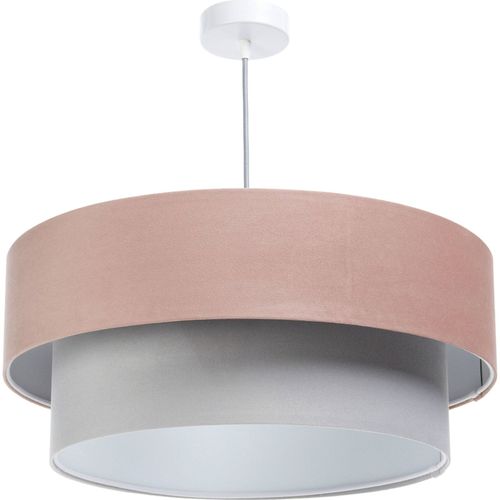 Suspension Douce Pour Chambre Enfant Tissu Structuré Rose Ou Gris D. 50 Cm - H21 Cm Rose